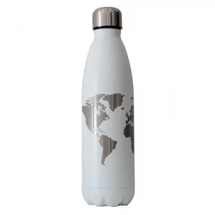 TravelSet, Butelka termiczna World - biała 700ml - Butelki termiczne - miniaturka - grafika 1