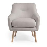 Fotele - Szary fotel Candela − Kave Home - miniaturka - grafika 1