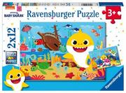 Puzzle - Ravensburger Puzzle 2 x 12 elementów. Baby Shark - miniaturka - grafika 1