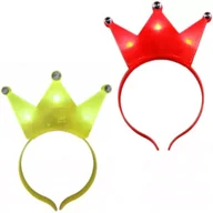 Dodatki do strojów karnawałowych - Opaska korona świecąca MIX - miniaturka - grafika 1