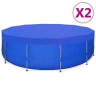 Baseny ogrodowe - vidaXL Plandeki na basen 2 szt. PE okrągłe 540 cm 90 g/m 3082802 - miniaturka - grafika 1