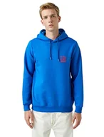 Bluzy męskie - Koton Męska bluza KapuzenPullover z Spruchem, Saks Blau (969), XL, Saks niebieski (969), XL - miniaturka - grafika 1