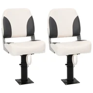 Żeglarstwo - vidaXL Składane siedziska do łodzi, 4-cz., z niskim oparciem - miniaturka - grafika 1