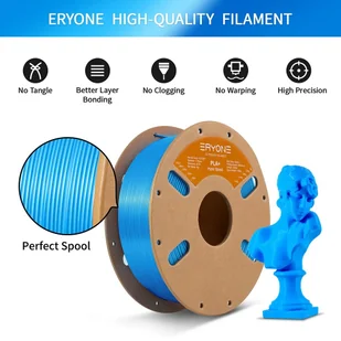 ERYONE 1.75mm High Speed PLA  3D Printing Filament 1KG Azure Blue - Filamenty i akcesoria do drukarek 3D - miniaturka - grafika 5