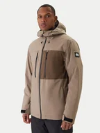 Kurtki narciarskie - Quiksilver Kurtka snowboardowa Sycamore Solid 20K EQYTJ03502 Beżowy Modern Fit - miniaturka - grafika 1