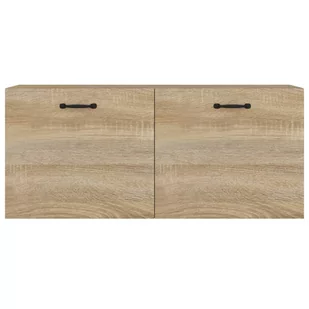 Lumarko Szafka wisząca, dąb sonoma, 80x35x36,5, materiał drewnopochodny - Półki do salonu - miniaturka - grafika 6