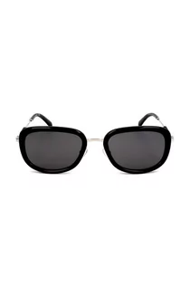 Okulary przeciwsłoneczne - Calvin Klein okulary przeciwsłoneczne damskie kolor czarny - grafika 1