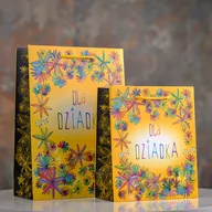 Opakowania i torebki na prezenty - Torebka prezentowa 4Q102, Dzień Dziadka, żółta - miniaturka - grafika 1