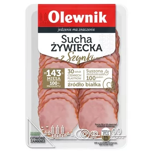 Olewnik Sucha żywiecka z szynki 90 g - Kiełbasa i wędliny - miniaturka - grafika 1