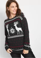 Swetry damskie - Sweter z zimowym motywem - bonprix - miniaturka - grafika 1