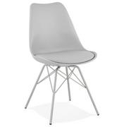 Krzesła - Kokoon Design Krzesło Design Fabrik szare CH02340GR - miniaturka - grafika 1