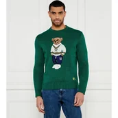 Swetry męskie - POLO RALPH LAUREN Lniany sweter Regular Fit - miniaturka - grafika 1