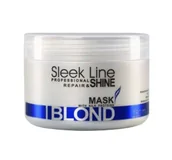 Maseczki do twarzy - Stapiz Stapiz Sleek Line Maska z jedwabiem do włosów blond 250ml - miniaturka - grafika 1