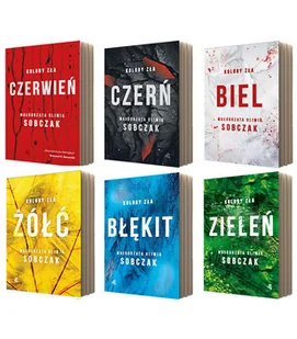 Pakiet Kolory zła Tomy 1-6: Czerwień, Czerń, Biel, Żółć, Błękit, Zieleń - Thrillery - miniaturka - grafika 1