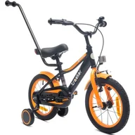 Rowery - Sun Baby Tracker 14 cali dla chłopca Czarno-pomarańczowy 2023 - miniaturka - grafika 1