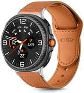 Akcesoria do smartwatchy - TECH-PROTECT LEATHERFIT SAMSUNG GALAXY WATCH 8 / CLASSIC 40 / 44 / 46 MM BROWN - miniaturka - grafika 1