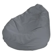 Pufy i podnóżki - Dekoria Dekoria Worek do siedzenia Slade Grey szary) 50 × 85 cm Cotton Panama 541-702-07 - miniaturka - grafika 1