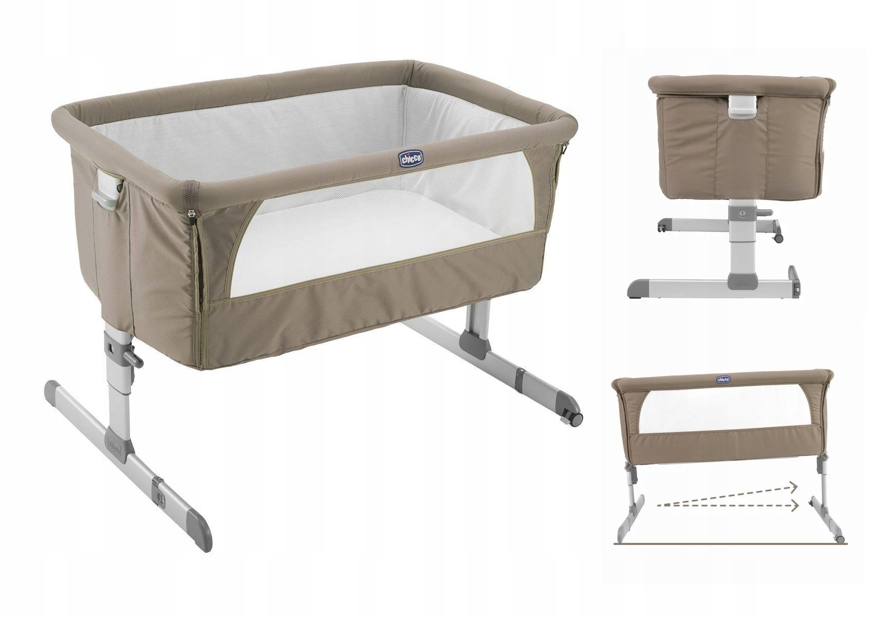 Chicco łóżeczko Co-sleeping Next2Me Dove Grey