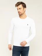 Bluzy męskie - Ralph Lauren Polo Longsleeve Classics 710671468004 Biały Custom Slim Fit - miniaturka - grafika 1