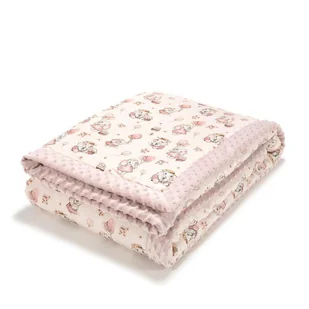 LA MILLOU CIEPŁY KOC MINKY - XL - ROSSIE BY MAJA HYŻY - SMOKE ROSE - Koce i narzuty dla dzieci - miniaturka - grafika 1