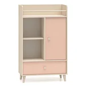 Zestawy mebli dla dzieci - Komoda młodzieżowa MEVEL 04 Różowy, piaskowy beż - miniaturka - grafika 1