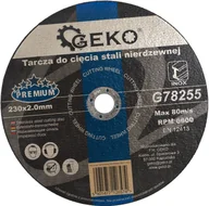 Tarcze do pił - Geko tarcza do cięcia stali nierdzewnej PREMIUM 230x2.0 G78255 - miniaturka - grafika 1