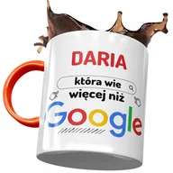 Kubki - Kubek Pomarańczowy Dla Darii Koleżanki Żony z Nadrukiem ze Zdjęciem + Opakowanie na prezent (wzór 04) - miniaturka - grafika 1