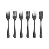 Zestawy sztućców - Komplet Widelczyków Do Ciasta 6 Sztuk Antique Black Villa Italia - miniaturka - grafika 1