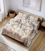 Pościel - Pościel z kory 160x200 jasnobeżowa roślinna oaza - miniaturka - grafika 1