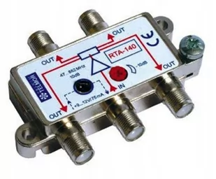TELMOR Aktywny Rozgałęźnik Na 4 Tv Rta 140 Dvb-t - Rozgałęźniki i multiswitche do TV-SAT - miniaturka - grafika 1