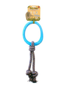 Zabawki dla psów - Beco Pets BECO gryzak kółko na sznurze niebieskie L 39263-uniw - miniaturka - grafika 1