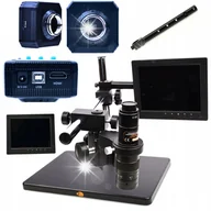 Mikroskopy i lupy - MIKROSKOP CYFROWY DO LUTOWANIA WYSIĘGNIK WYŚWIETLACZ UCHWYT ROSFIX KAMERA - miniaturka - grafika 1