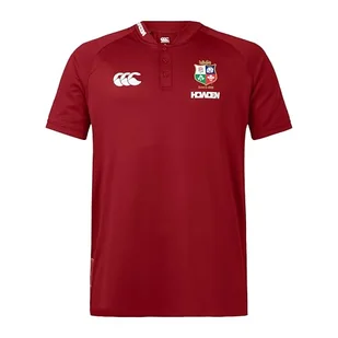 Canterbury Męska koszulka polo, brytyjskie i irlandzkie lwy, czerwona dalia, XS - Koszulki męskie - miniaturka - grafika 1