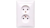 Gniazdka elektryczne - Legrand Valena gniazdo Podwójne 2x2P+Z z przesłonami 770078 - miniaturka - grafika 1