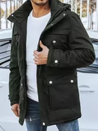 Kurtki męskie - Kurtka męska zimowa zielona Dstreet TX4280-XXL - miniaturka - grafika 1