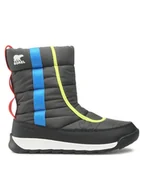 Buty dla dziewczynek - Sorel Śniegowce Youth Whitney II Puffy Mid Wp NY3873 Szary - miniaturka - grafika 1