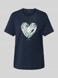 T-shirt o kroju regular fit z czystej bawełny - Koszulki i topy damskie - miniaturka - grafika 1