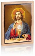 Ikony i obrazy sakralne - Ikona religijna Chrystus - Eucharystia - miniaturka - grafika 1