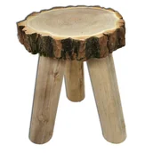 Taborety i hokery - Stołek Drewniany Mix Kolorów - miniaturka - grafika 1