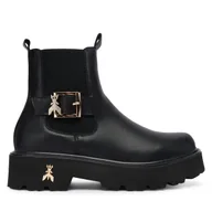 Botki damskie - Sztyblety Patrizia Pepe PPJ965.31 Czarny - miniaturka - grafika 1