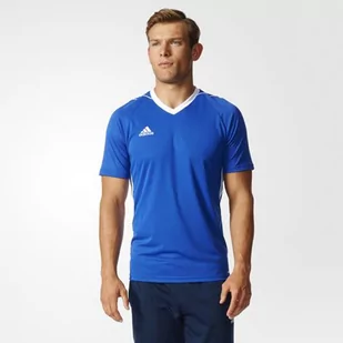 Adidas Koszulka męska Tiro 17 niebiesko-biała r M BK5439 BK5439 M - Koszulki męskie - miniaturka - grafika 1