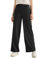 Spodnie damskie - Street One Damskie spodnie do biegania z kory, czarny, 42W / 30L - miniaturka - grafika 1