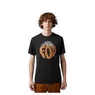 Koszulki męskie - T-SHIRT FOX TURNOUT TECH BLACK - miniaturka - grafika 1