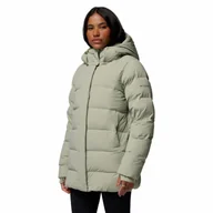 Kurtki damskie - Damska kurtka puchowa Columbia Women's Amaze Puff Mid Hooded Jacket safari - S - miniaturka - grafika 1