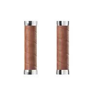 Hamulce rowerowe - Brooks Slender Leather Grips (130+130mm) Tan-New22 Uchwyt dla dorosłych Unisex, ciemny brąz, standardowy - miniaturka - grafika 1