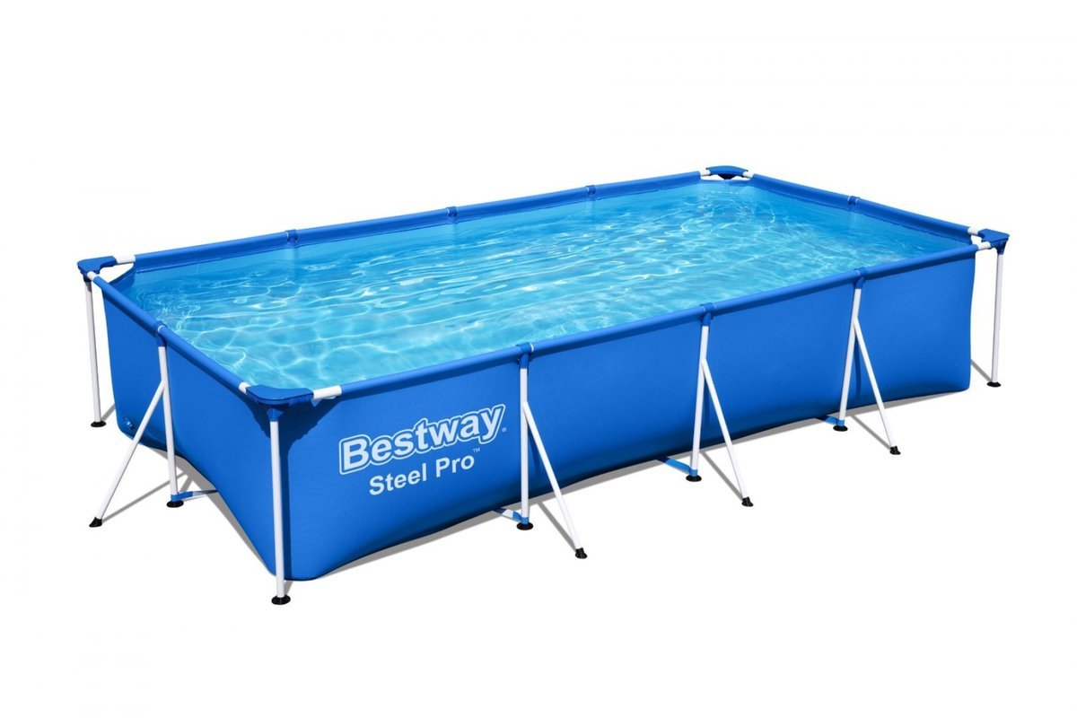 Bestway Basen ogrodowy, stelażowy, Bestway, zestaw 4w1, 400x211x81 cm