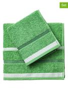 Ręczniki - Benetton 2-częściowy zestaw ręczników w kolorze zielonym - miniaturka - grafika 1