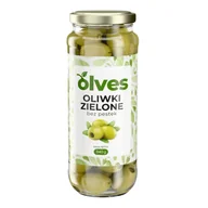 Ciastka - Oliwki zielone bez pestek w słoiku 160g Olves - miniaturka - grafika 1
