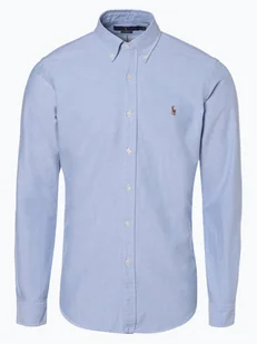 Polo Ralph Lauren Koszula męska Oxford Mężczyźni Slim Fit Bawełna niebieski jednolity button down, S - Koszule męskie - miniaturka - grafika 1