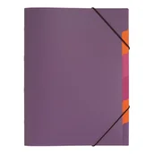 Teczki i skoroszyty - Teczka segregująca 5 przegródek PAGNA DURABLE fioletowa /P4180312/ - miniaturka - grafika 1